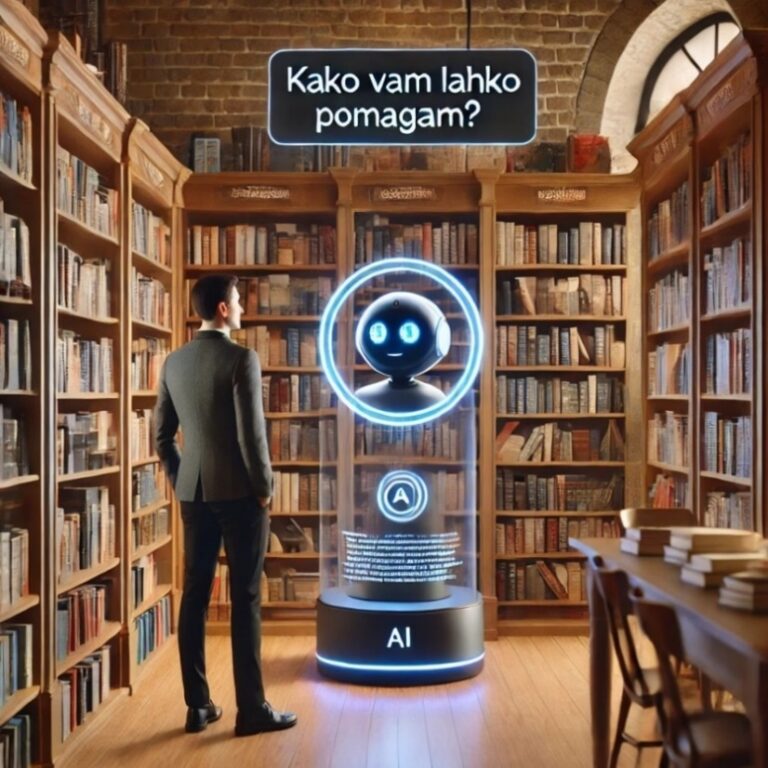 AI kot asistent v knjižnici