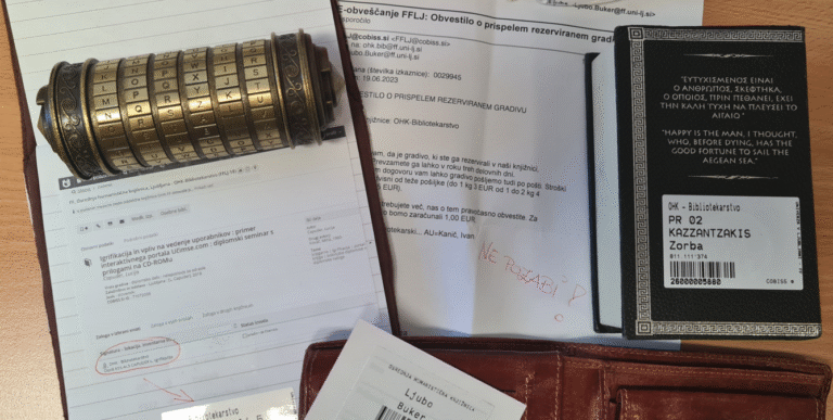 A wallet and papers on a table Description automatically generated