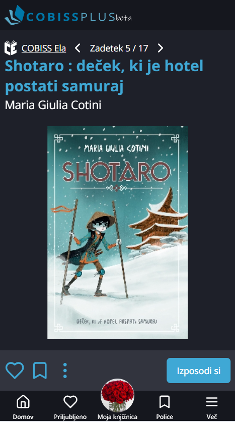 Vir: portal COBISS Ela
