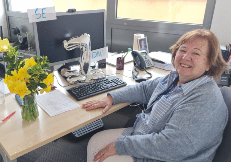 Mag. Gordana Mazić v svoji pisarni na zadnji delovni dan