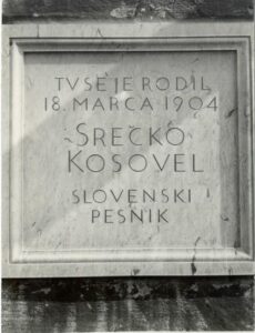 Sežana: spominska plošča na šoli (vir: dLib.si)